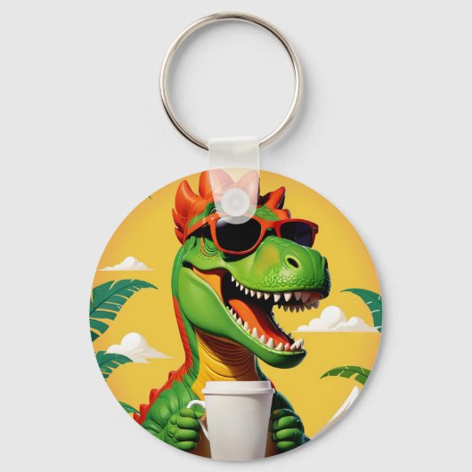 Porte-clés T-Rex dinosaure drôle (Recto)
