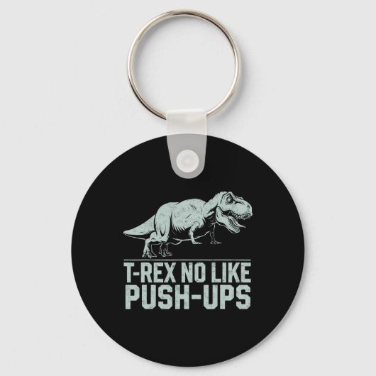 Porte-clés T-rex drôle n'aime pas les pompes Gym Salle de spo (Recto)