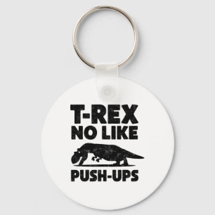 Porte-clés T-rex drôle n'aime pas les pompes Gym Workout Dino