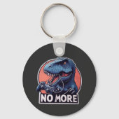 Porte-clés T-Rex Gamer No More Design (Recto)