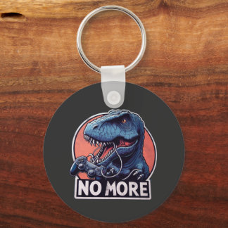 Porte-clés T-Rex Gamer No More Design