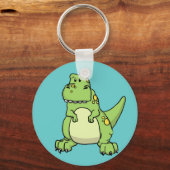 Porte-clés T-Rex Vert mignon (Recto)