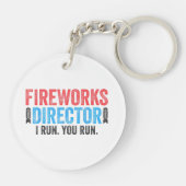 Porte-clés T-Shirt 4 juillet Directeur de Fireworks (Dos)