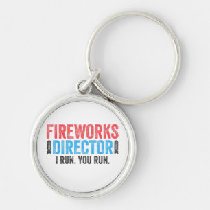 Porte-clés T-Shirt 4 juillet Directeur de Fireworks