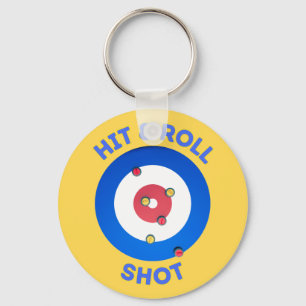 Porte-clés T-shirt à lancer et à lancer de curling
