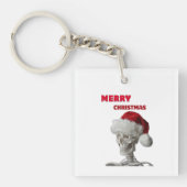 Porte-clés T-shirt à manches longues Merry Christmas Basic (Devant)