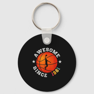 Porte-clés T-shirt Awesome Anniversaire Joueur de Basket 65 V