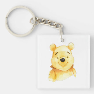 Porte-clés T-shirt bébé aquarelle mignon Winnie l'ourson