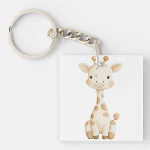 Porte-clés T-shirt bébé avec personnage de dessin animé migno