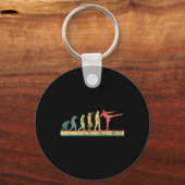 Porte-clés T-shirt cadeau drôle d'évolution de kickboxing Kic (Recto)