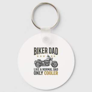 Porte-clés T-shirt citation moto vintage Biker Papa_1