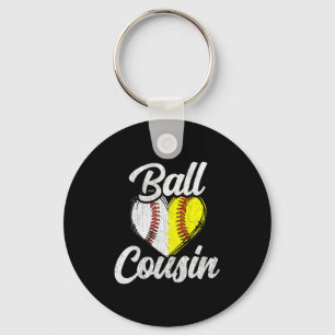 Porte-clés T Shirt Cousin Baseball Softball Équipe Sports De
