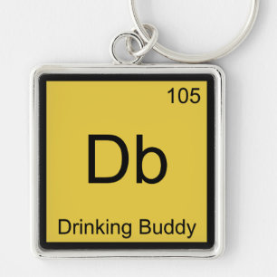 Porte-clés T-shirt Db - Symbole d'élément de chimie de compag