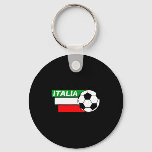 Porte-clés T-shirt de football d'Italie Couleurs du drapeau i