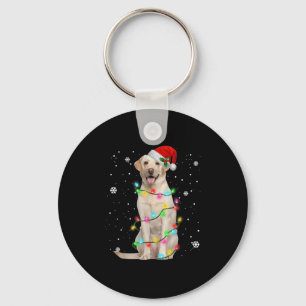 Porte-clés T-shirt de Noël avec des chiens Labrador Retriever