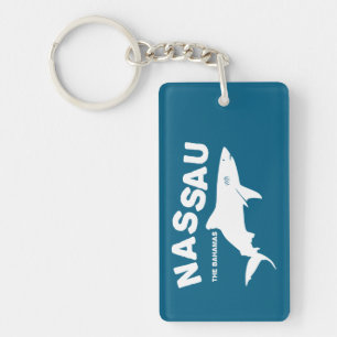Porte-clés T-shirt de plongée avec les requins de Nassau - Le