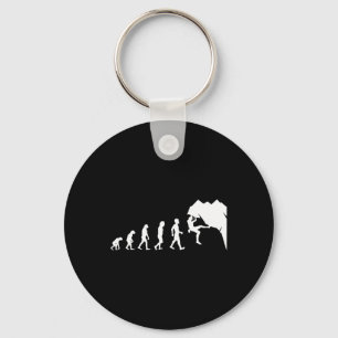 Porte-clés T Shirt D'escalade Pour Grimpeur Drôle Evolu