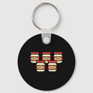 Porte-clés T-shirt drôle de mayo de mayo de mayo pour les ama