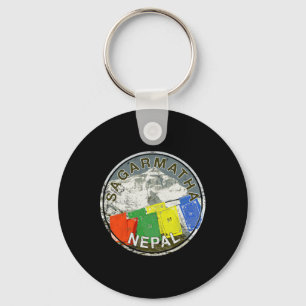 Porte-clés T-shirt escalade montagne Sagarmatha Everest Népal