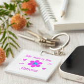 Porte-clés T-shirt foncé de base (Devant Droit)