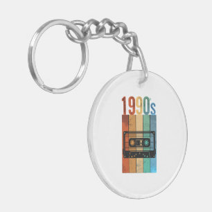 Porte-clés T-shirt Graphique à l'effigie d'une Cassette Audio