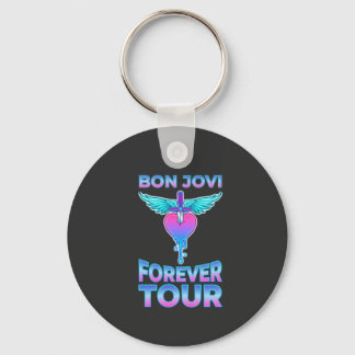 Porte-clés T-Shirt Graphique Officiel Bon Jovi Forever Tour 2