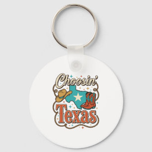 Porte-clés T-shirt graphique vintage cowgirl Texas Western De