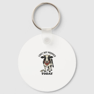 Porte-clés T-shirt humour agricole vache grincheuse Saint-Val