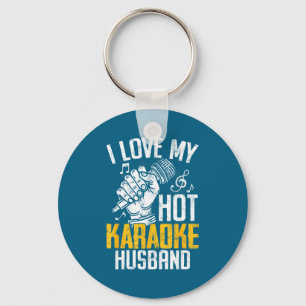 Porte-clés T-shirt Karaoke Mari Microphone Bar Musique