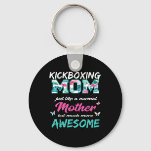Porte-clés T Shirt Maman de Kickboxing Drôle Sports Mère