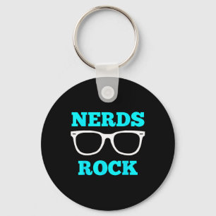 Porte-clés T-shirt Nerds Rock T Shirt Amusant Cadeau Drôle po