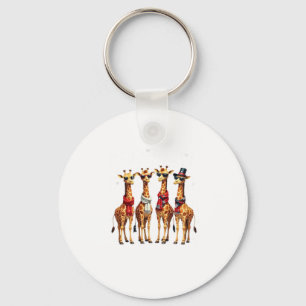 Porte-clés T-Shirt Oversized Chic Noël Girafe