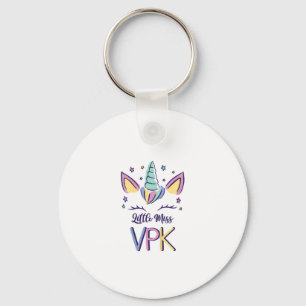 Porte-clés T-shirt pour fille VPK premier jour Little Miss VP