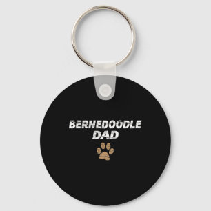Porte-clés T-shirt pour hommes et enfants Bernedoodle Dad - C