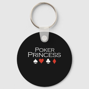 Porte-clés T-shirt Princesse Poker blanc