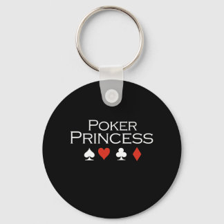 Porte-clés T-shirt Princesse Poker blanc