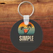 Porte-clés T-shirt Simple Sunset - Tropical vibes design (Recto)