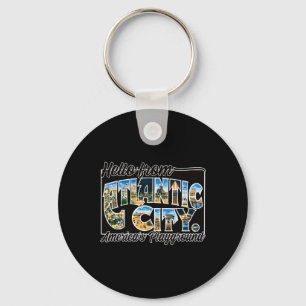 Porte-clés T Shirt Souvenir Carte Postale Ancienne Atlantic C