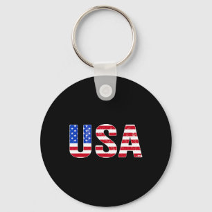 Porte-clés T Shirt Usa Drapeau Américain Patriotique Hommes F