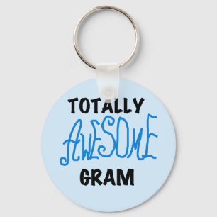 Porte-clés T-shirts bleus et cadeaux de gramme totalement imp