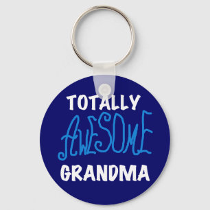 Porte-clés T-shirts bleus et cadeaux de grand-maman