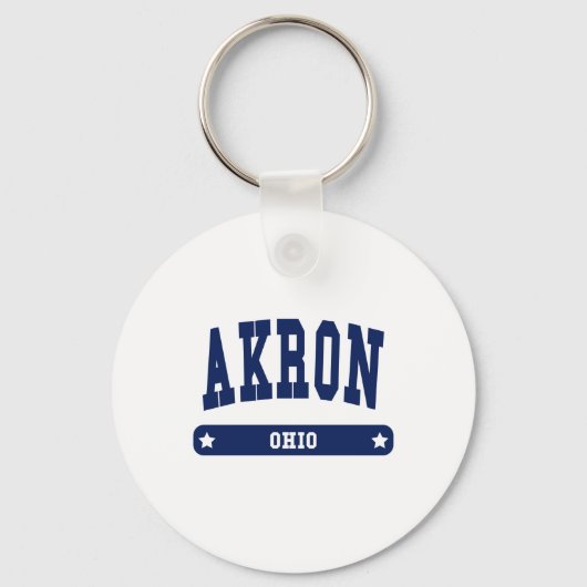 Porte-clés T-shirts de style Akron Ohio College (Recto)