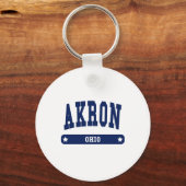 Porte-clés T-shirts de style Akron Ohio College (Recto)