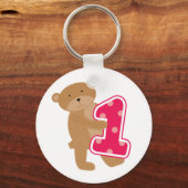 Porte-clés T-shirts et cadeaux 1er anniversaire (Recto)