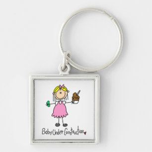 Porte-clés T-shirts et cadeaux Bébé en construction