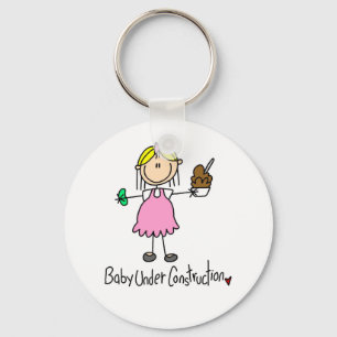 Porte-clés T-shirts et cadeaux Bébé en construction