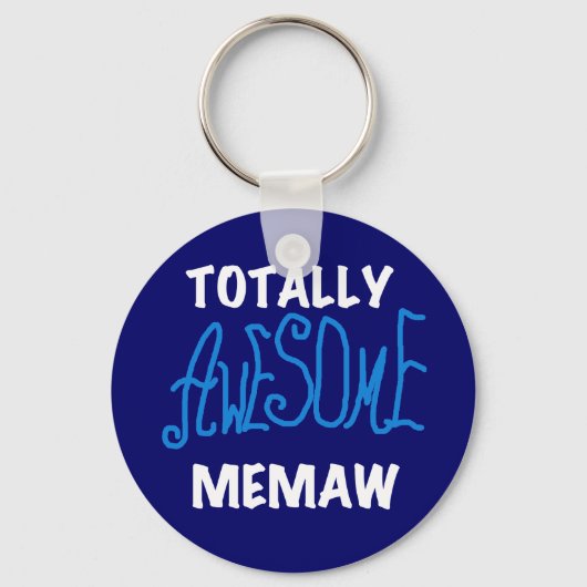 Porte-clés T-shirts et cadeaux bleus totalement (Recto)