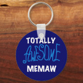 Porte-clés T-shirts et cadeaux bleus totalement (Recto)