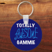 Porte-clés T-shirts et cadeaux bleus totalement (Recto)