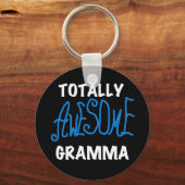 Porte-clés T-shirts et cadeaux bleus totalement (Recto)